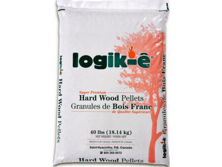 Granules de bois franc en 60 sacs de 18,14kg Logik-e