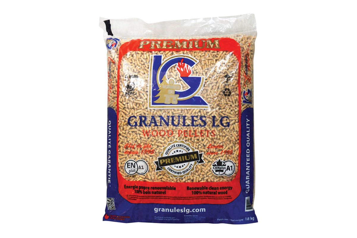 Palette de 75 sacs de Granules de bois de qualité supérieure LG