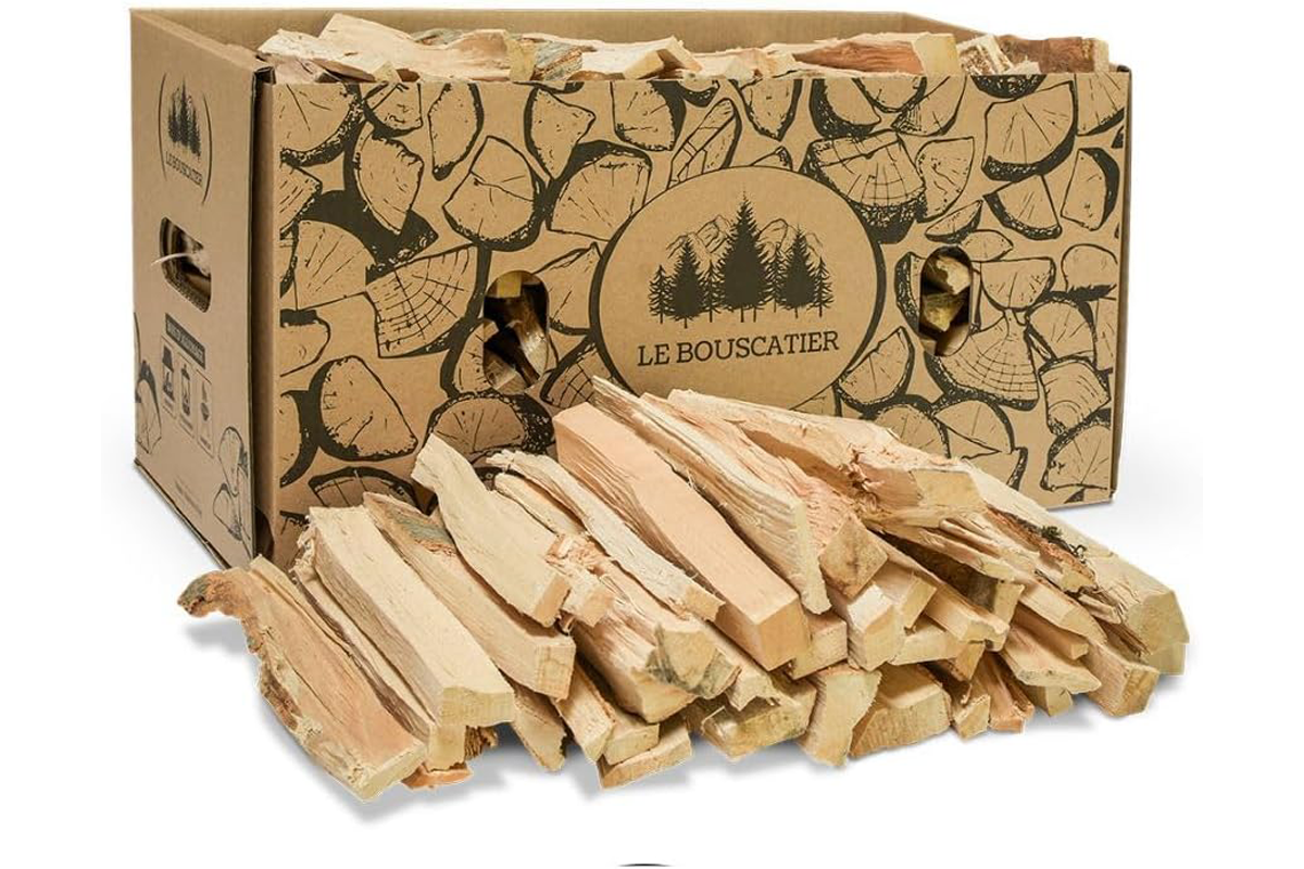 Carton de 6 kg de Bois de chauffage séché hêtre chêne