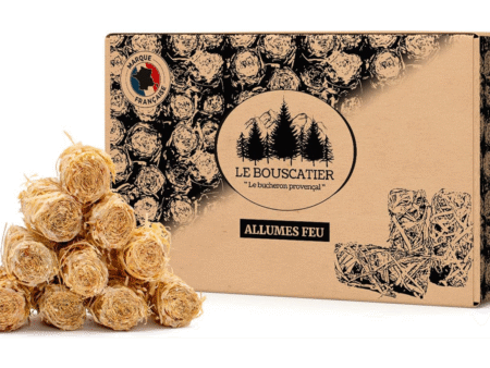 Palette d'Allume-feu écologique en Laine et Cire de Bois