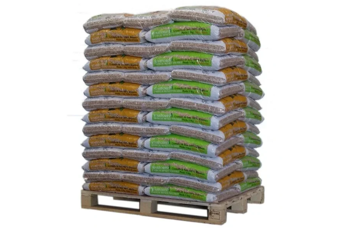 Palette de 70 Sacs de 15kg de Pellet STARFOREST