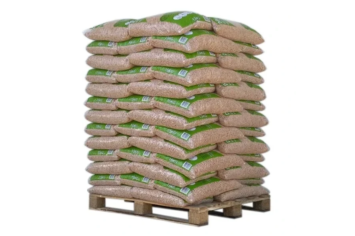 Palette de 65 Sacs de 15kg de Pellet DIN Pellets