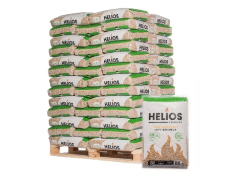 Palette de 65 sacs de 15kg de pellet HELIOS