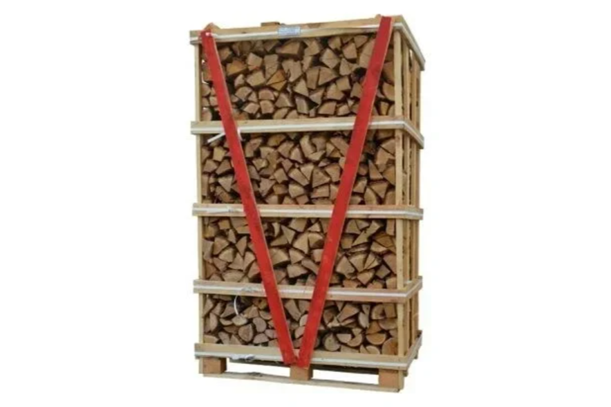 Caisse de bois de chauffage de Chêne ultra sec de 2m3