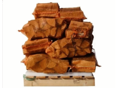 Quinze sacs de bois de bouleau 100% sec de 8kg